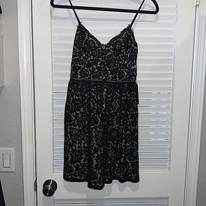 Black & Tan Cocktail Dress